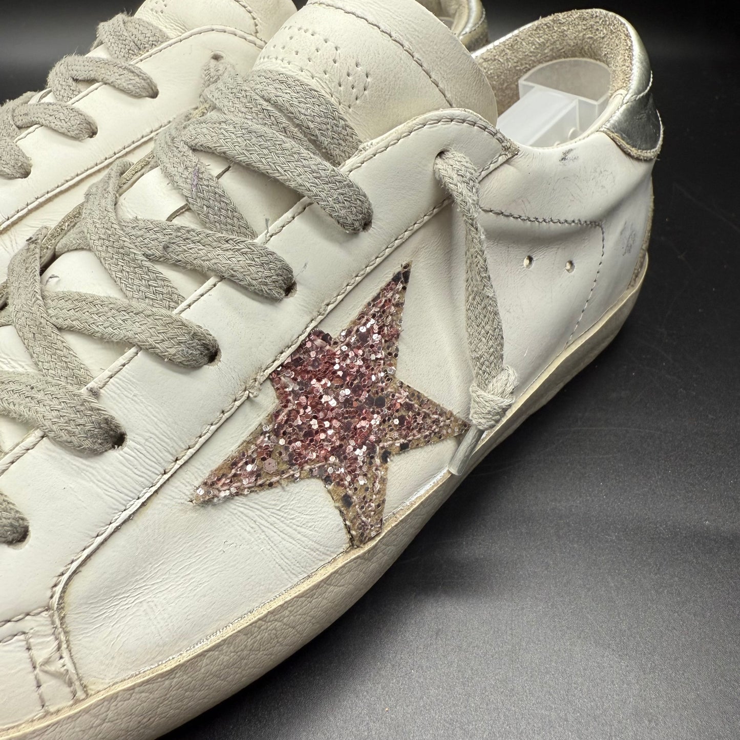 Golden Goose Superstar - Blanc Gris Rose Paillette (Limited Edition)