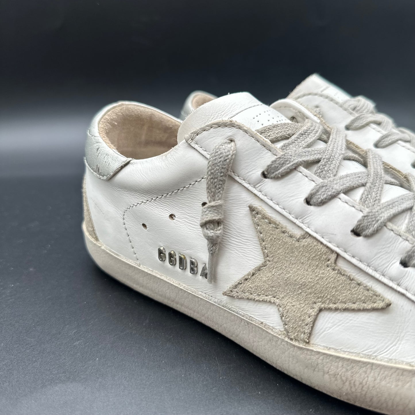 Golden Goose Superstar - Blanc Beige Argent P428