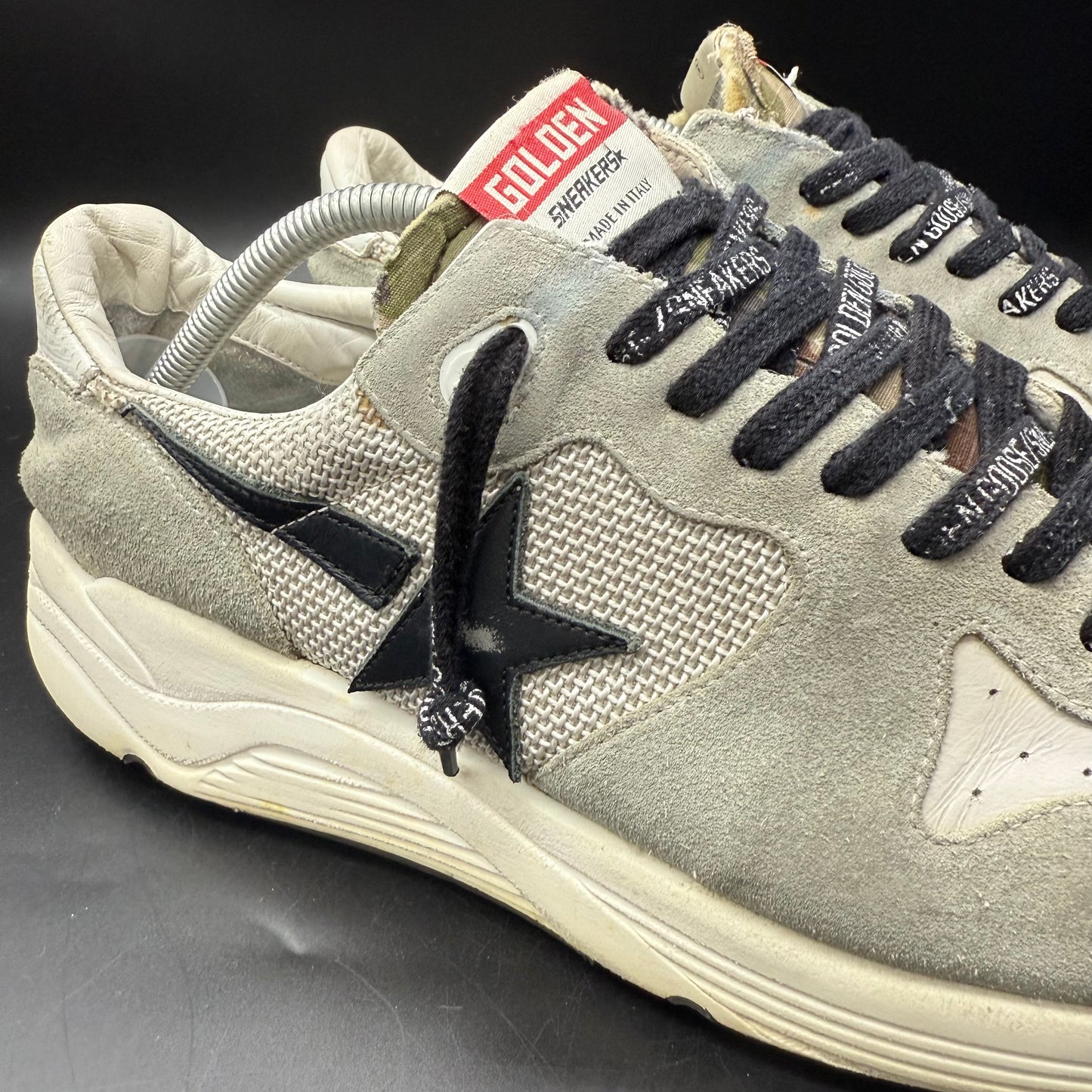 Golden Goose Running - Gris Noir Blanc