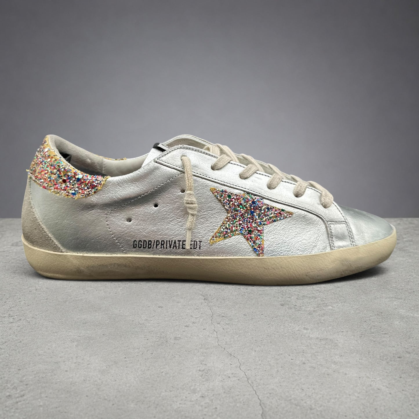 Golden Goose Superstar - Argent Paillettes K47
