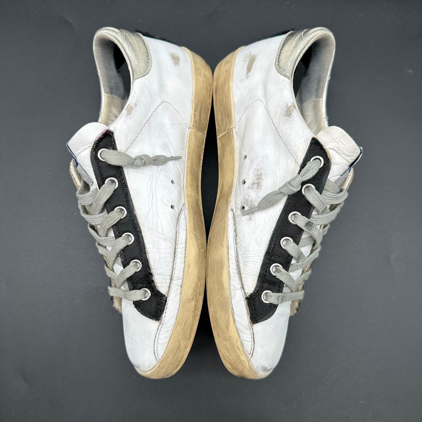 Golden Goose Superstar - Blanc Noir Argent K41
