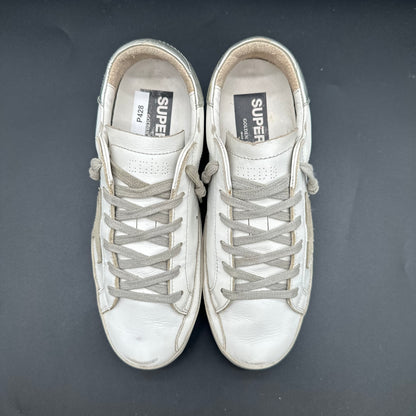Golden Goose Superstar - Blanc Beige Argent P428