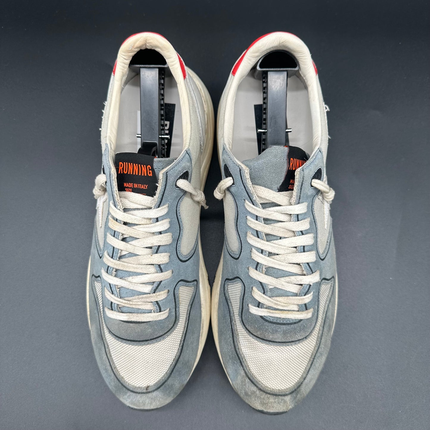 Golden Goose Running - Gris Bleu Blanc Rouge C1320