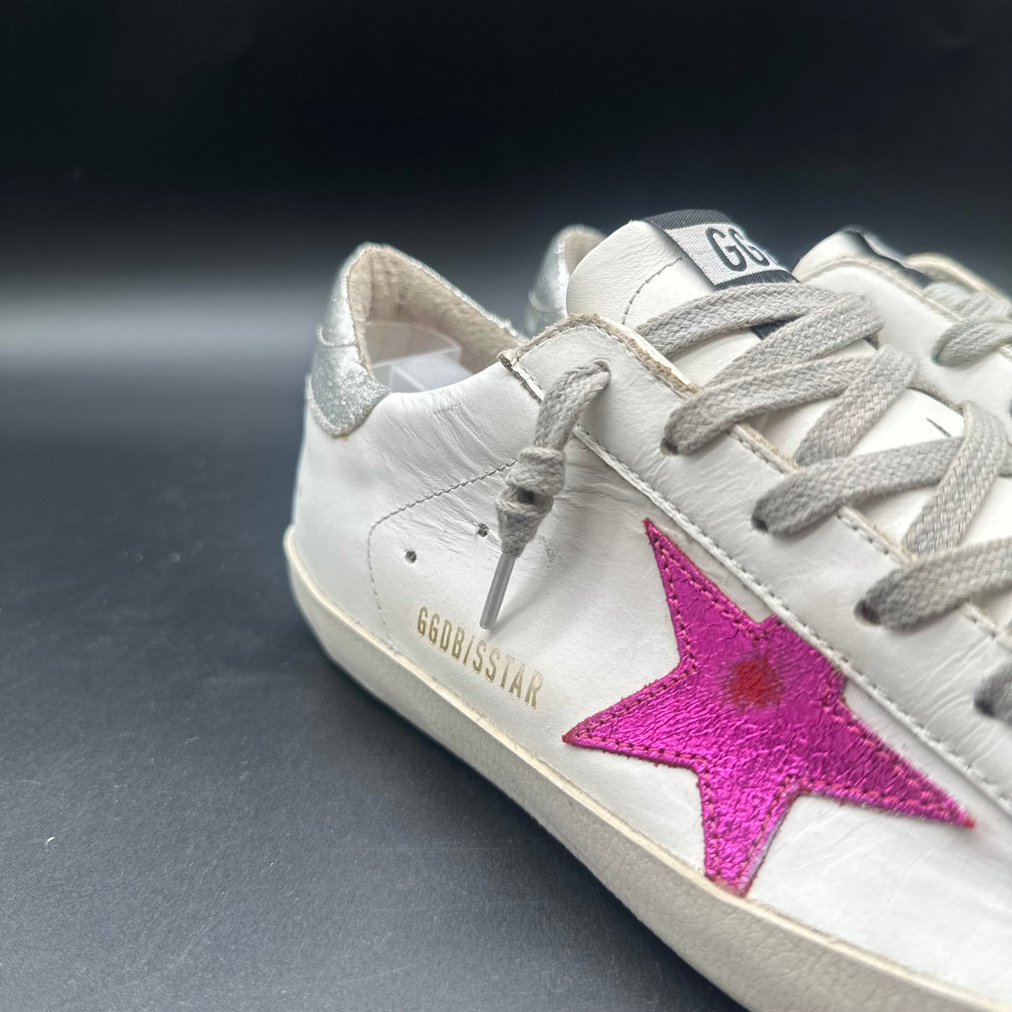 Golden Goose Superstar - Blanc Rose Argent C1280
