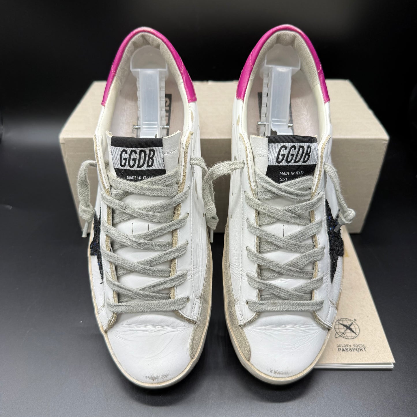Golden Goose Superstar - Blanc Rose Paillette Noir