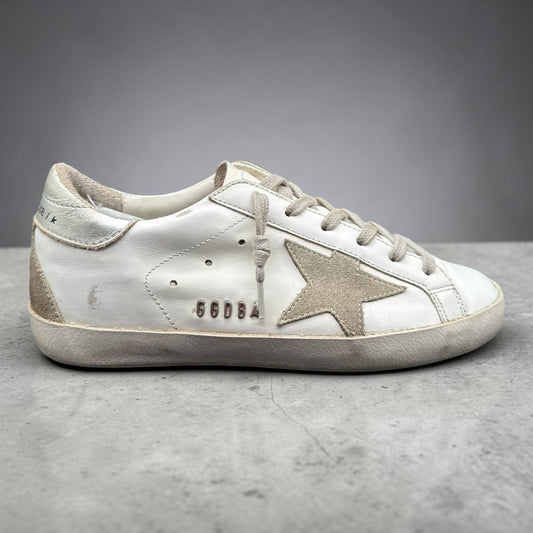 Golden Goose Superstar - Blanc Argent C985