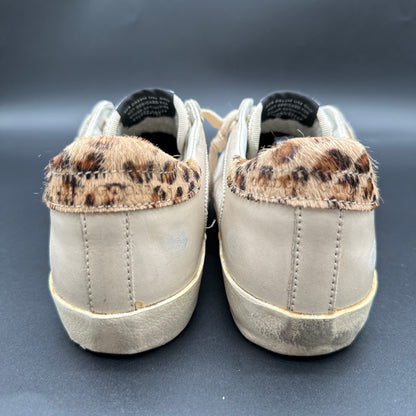 Golden Goose Superstar - Beige Léopard Paillettes C1352