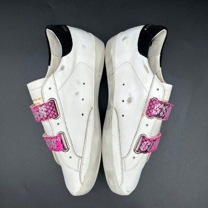 Golden Goose Old-School - Blanc Noir Rose Paillettes C1309