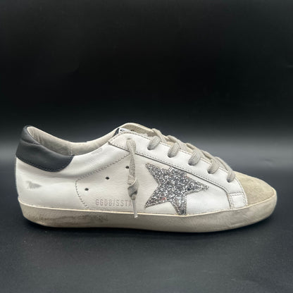 Golden Goose Superstar - Blanc Noir Paillettes C1308