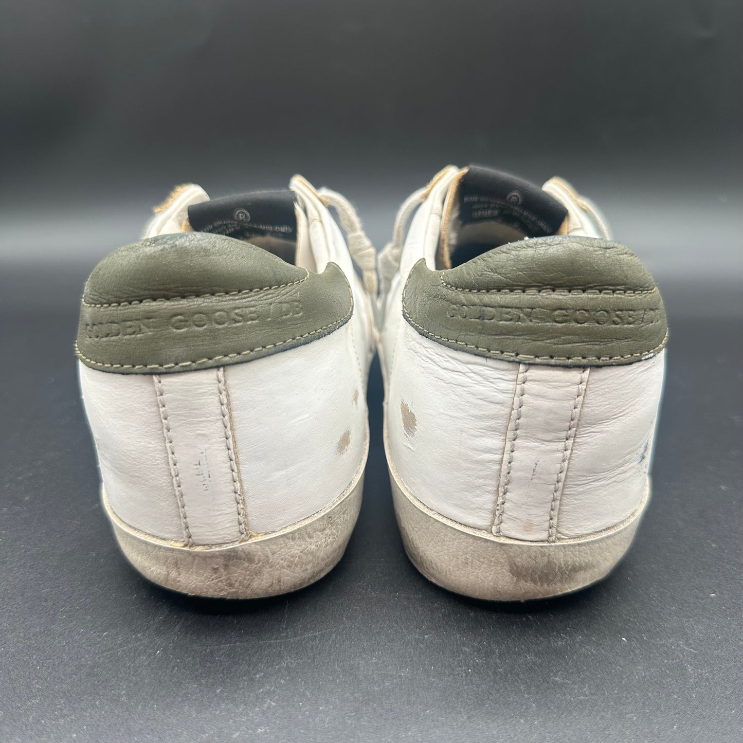 Golden Goose Superstar - Blanc Vert Paillettes C1375