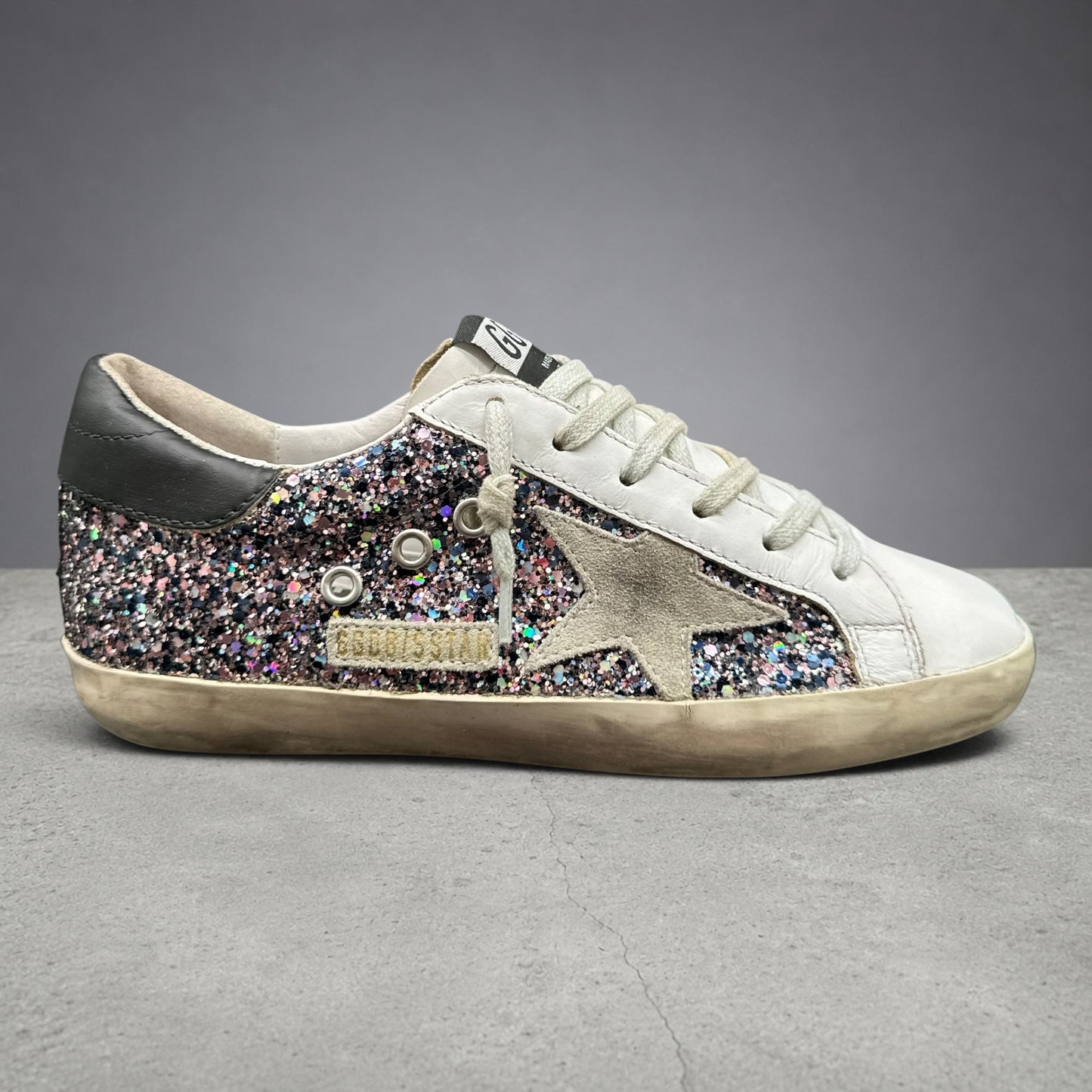 Golden Goose Superstar - Noir Beige Paillettes C1240