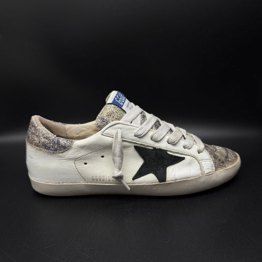 Golden Goose Superstar - Paillette Blanc Noir