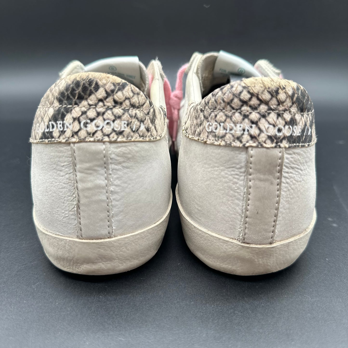 Golden Goose Superstar - Beige Rose Argent Croco C1418