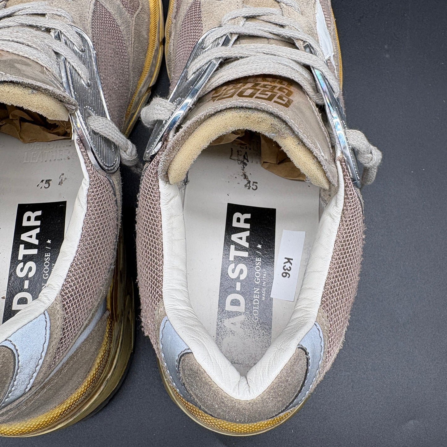 Golden Goose Dad-Star - Kaki Marron K36