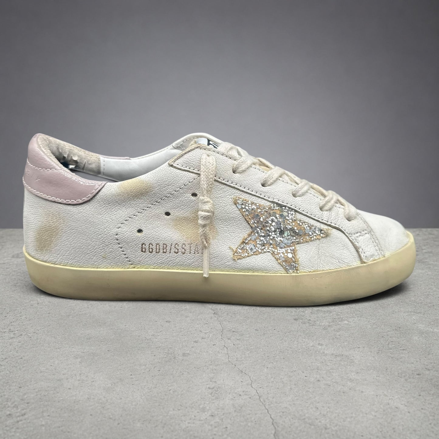 Golden Goose Superstar - Blanc Rose Paillettes C1359