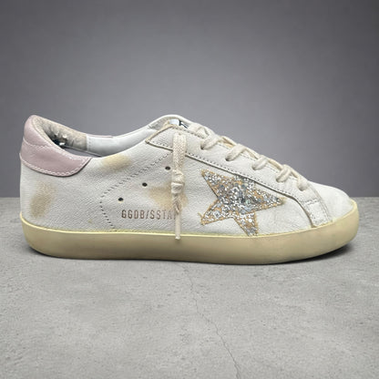 Golden Goose Superstar - Blanc Rose Paillettes C1359