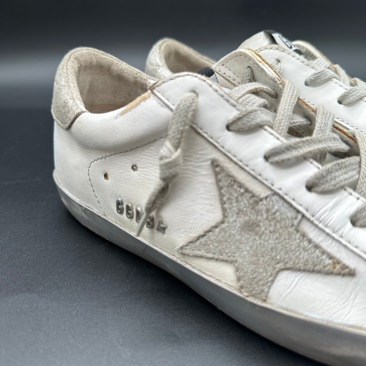 Golden Goose Superstar - Blanc Argent K38