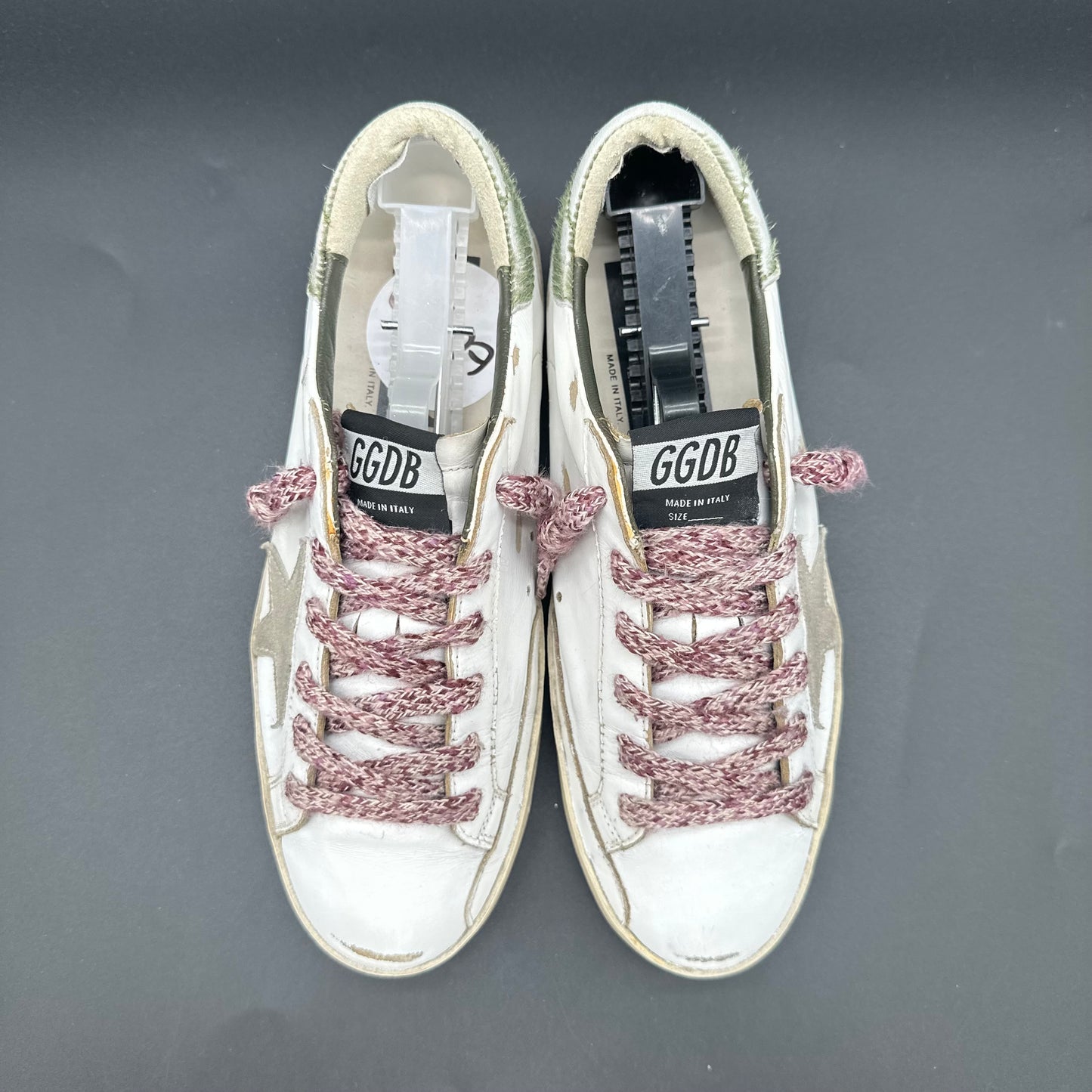 Golden Goose Superstar - Blanc Beige Vert Violet C1427