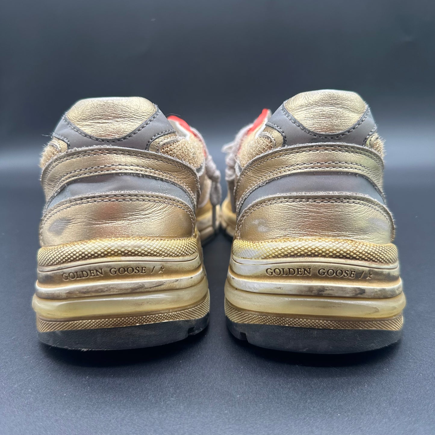 Golden Goose Dad-Star - Or Rouge Gris K30