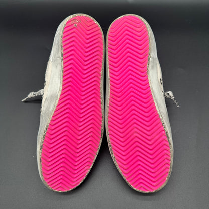 Golden Goose Superstar - Blanc Argent Rose Noir Paillettes C1415
