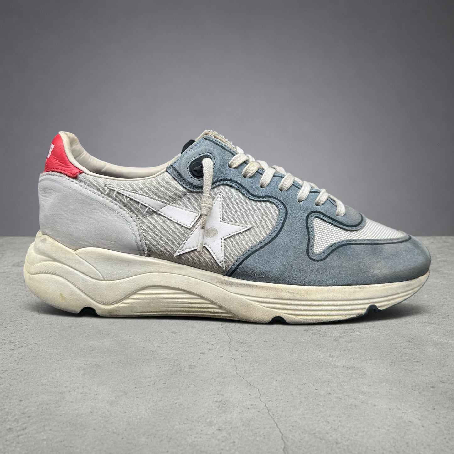 Golden Goose Running - Gris Bleu Blanc Rouge C1320