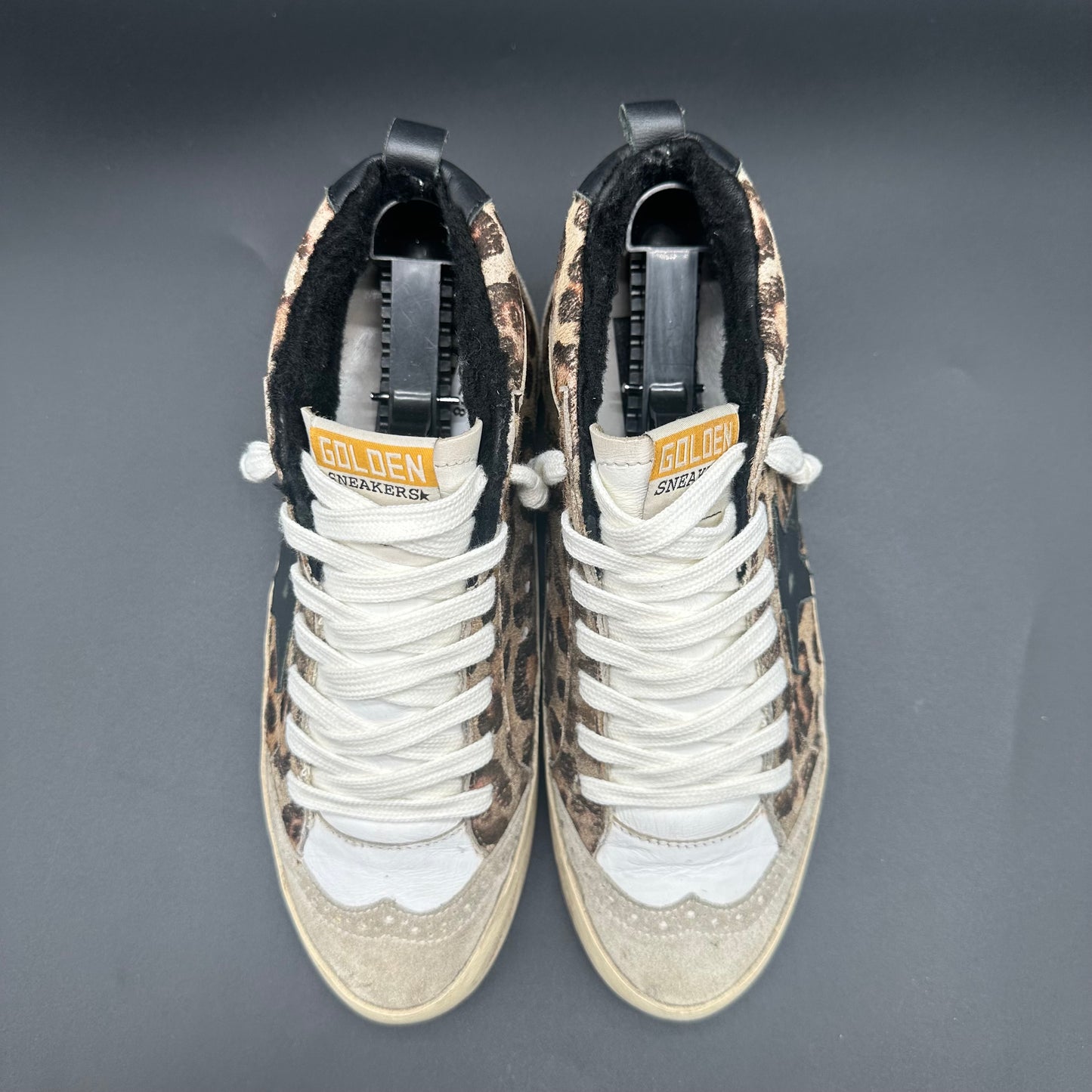 Golden Goose Midstar - Noir Léopard Beige C1218