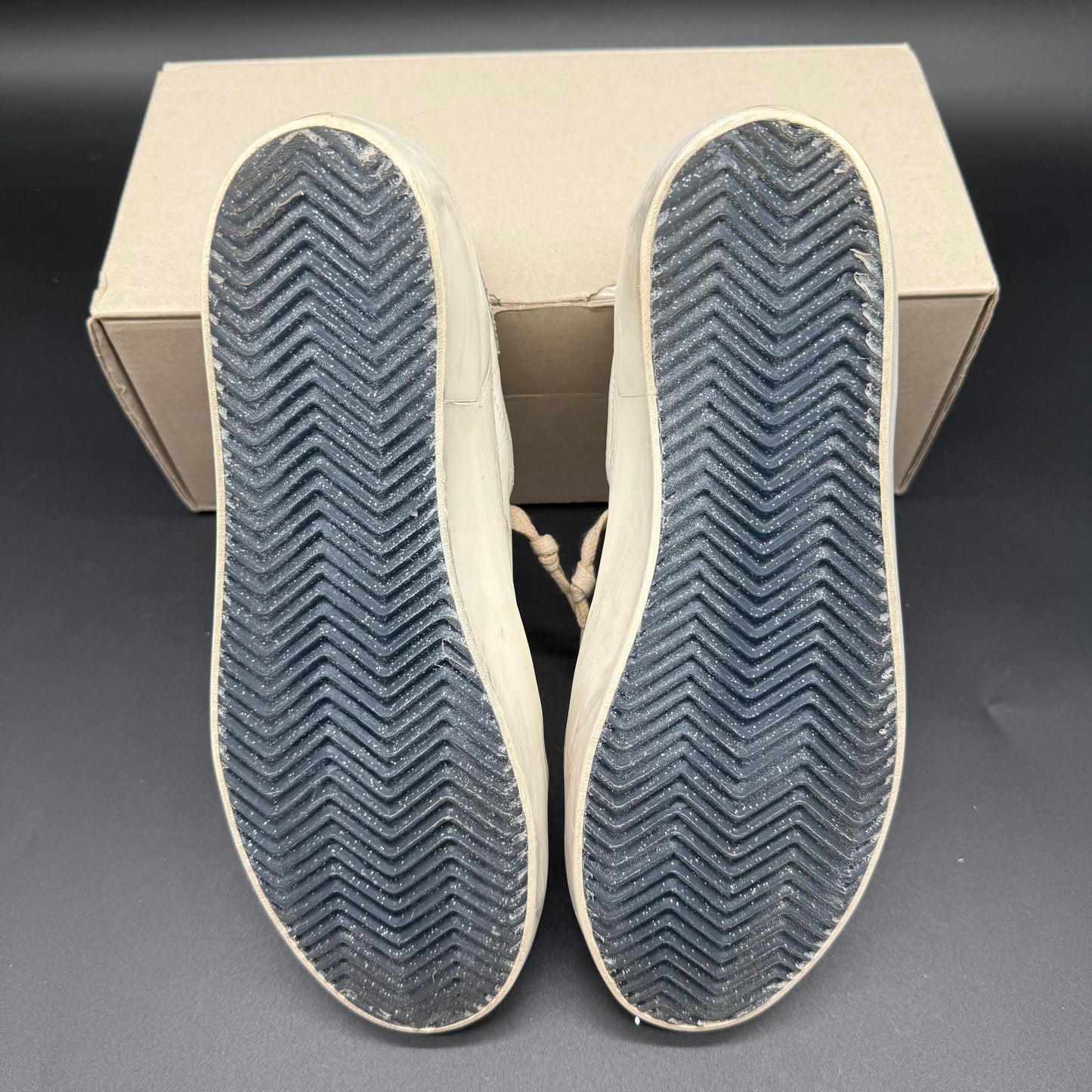 Golden Goose Superstar - Blanc Rose Paillette Argent C1338