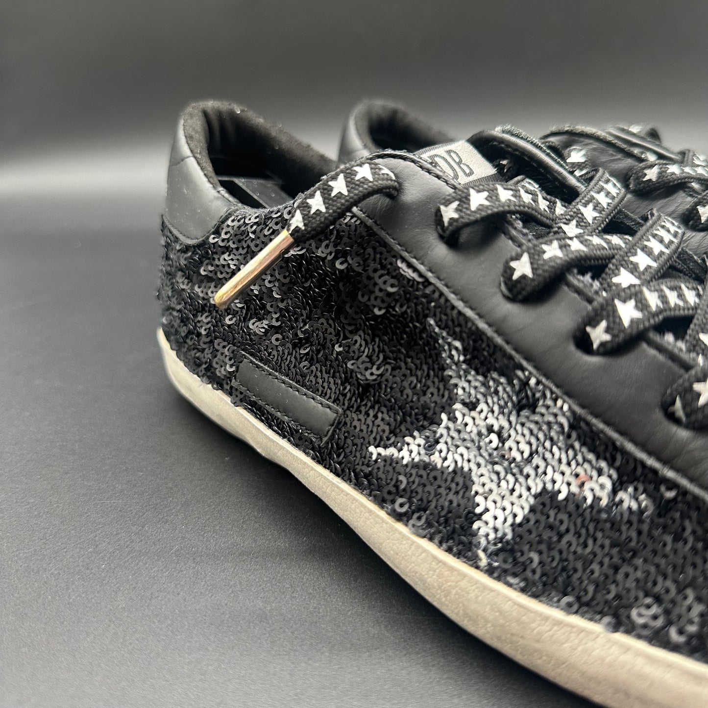 Golden Goose Superstar - Noir Paillettes J005