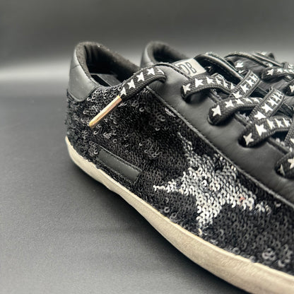 Golden Goose Superstar - Noir Paillettes J005