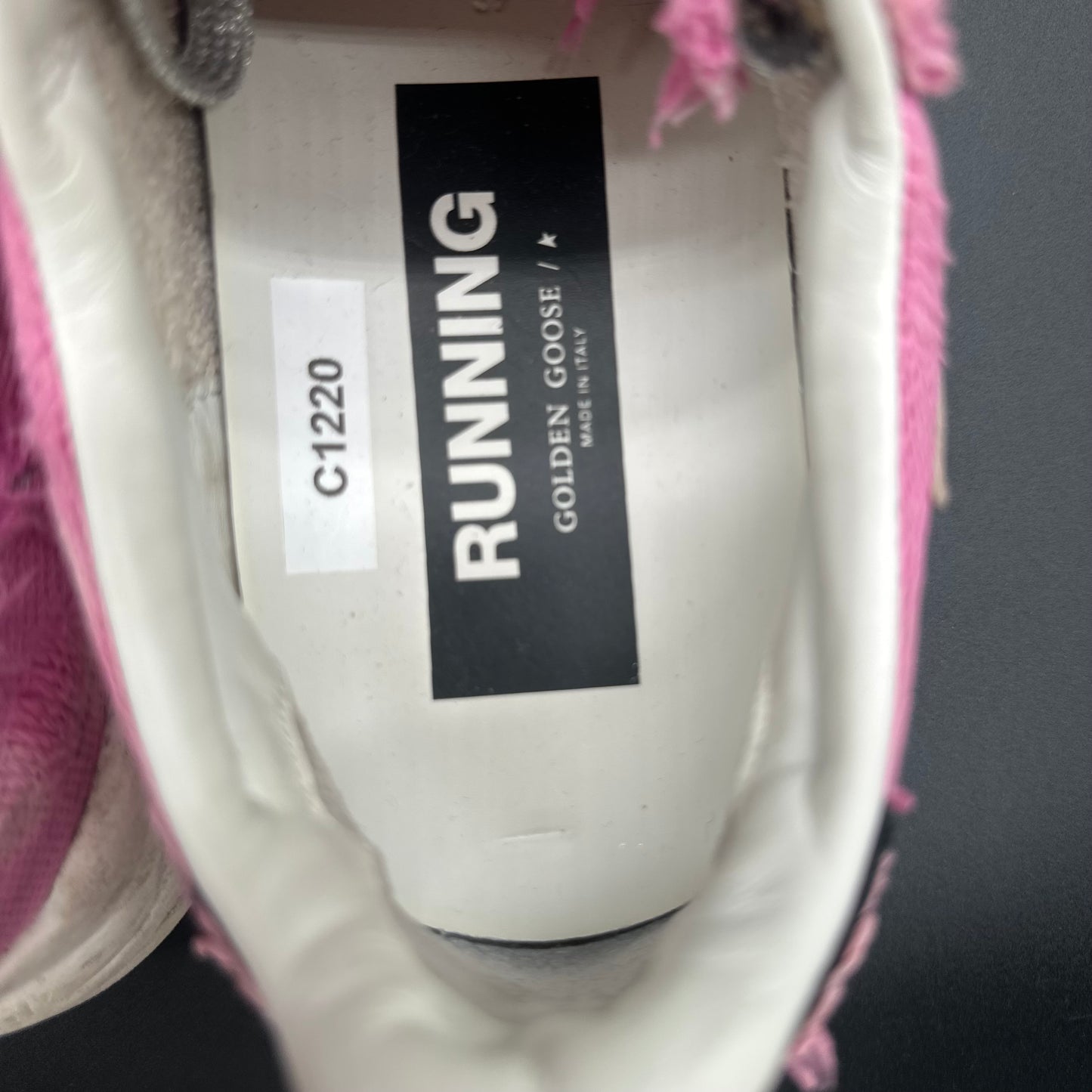 Golden Goose Running - Rose Blanc Léopard C1220