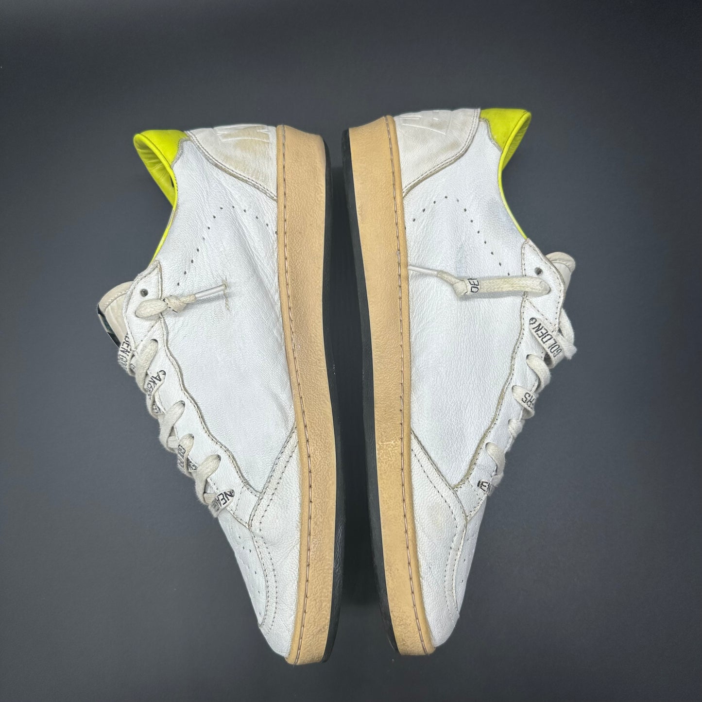 Golden Goose BallStar - Blanc/ Jaune ◾️