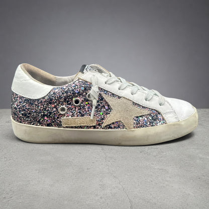 Golden Goose Superstar - Blanc Beige Paillettes K15