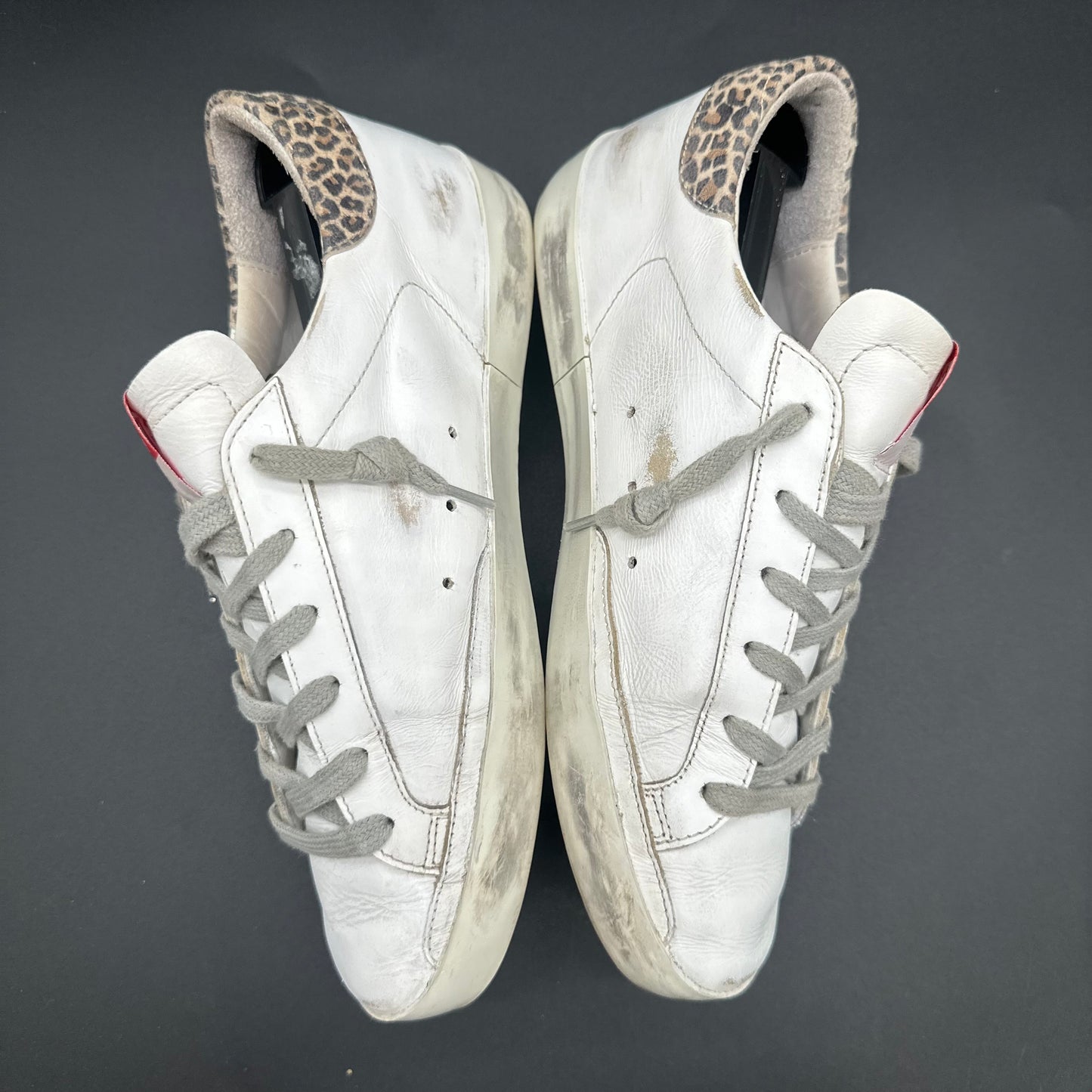 Golden Goose Superstar - Blanc Léopard Or Paillettes K32