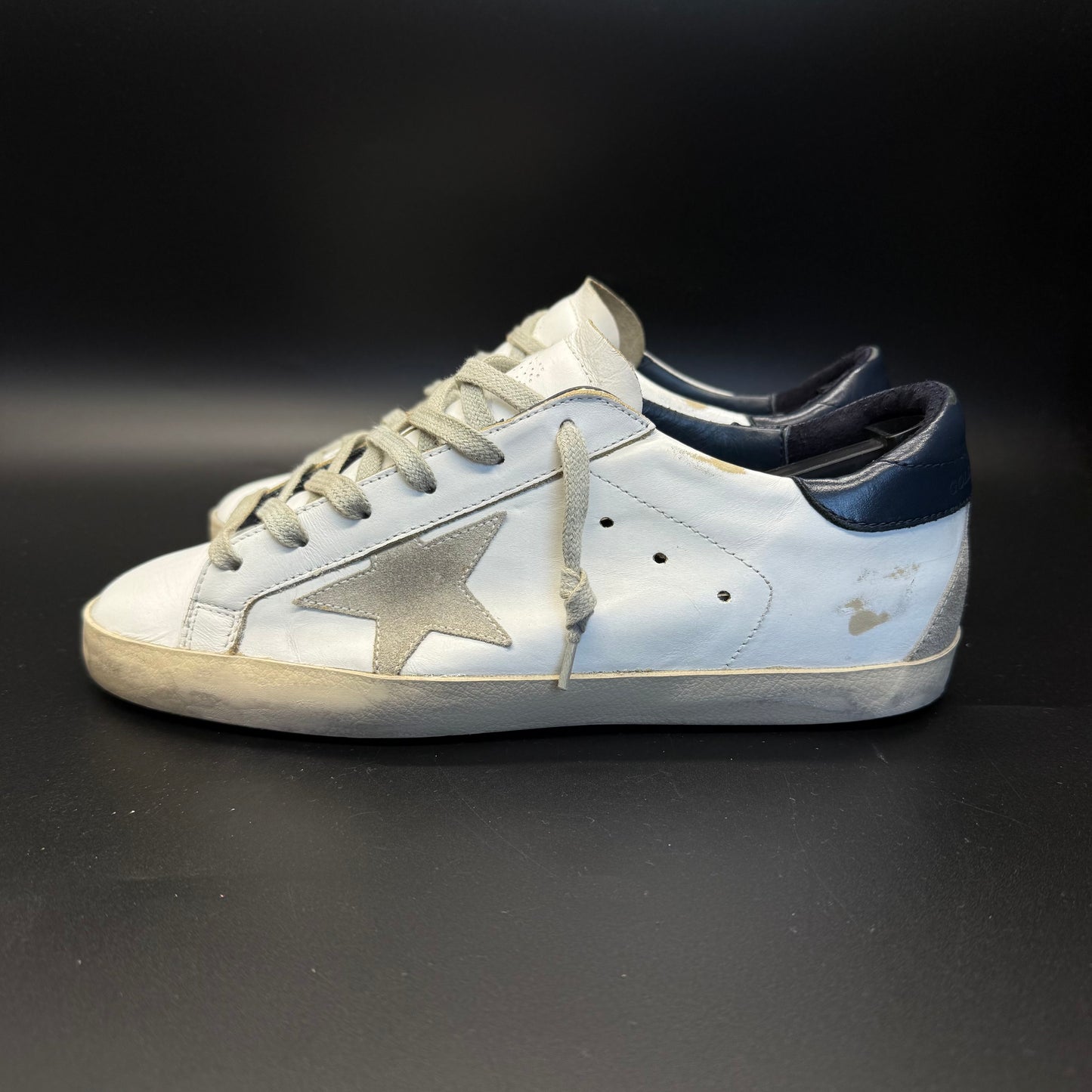 Golden Goose Superstar - Blanc/Bleu marine ◼️