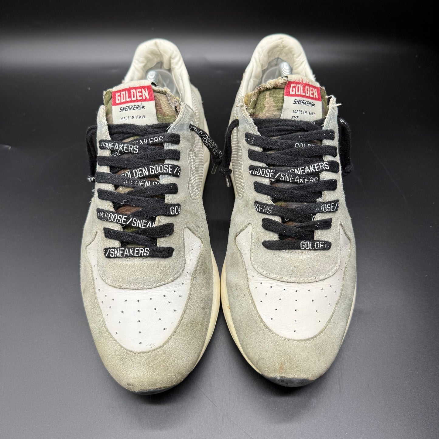 Golden Goose Running - Gris Noir Blanc