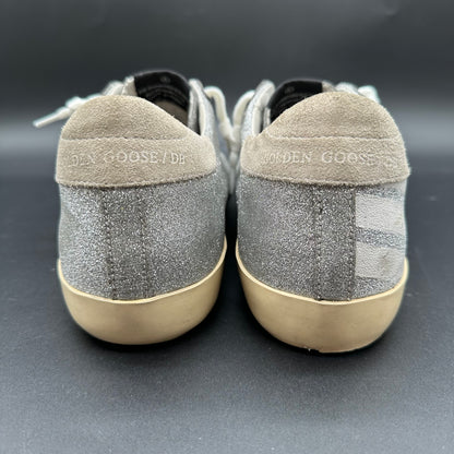 Golden Goose Superstar - Blanc Argent Paillettes J027