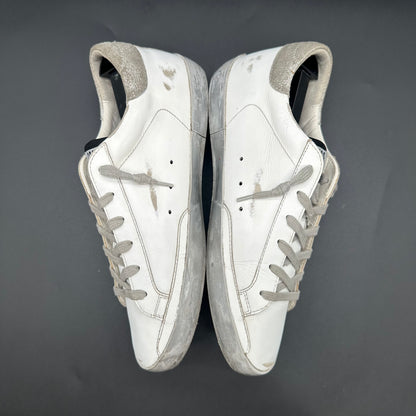 Golden Goose Superstar - Blanc Argent C1421