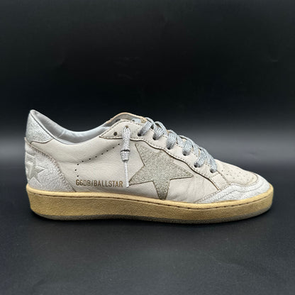 Golden Goose Ballstar - Blanc Argent Paillettes C1306