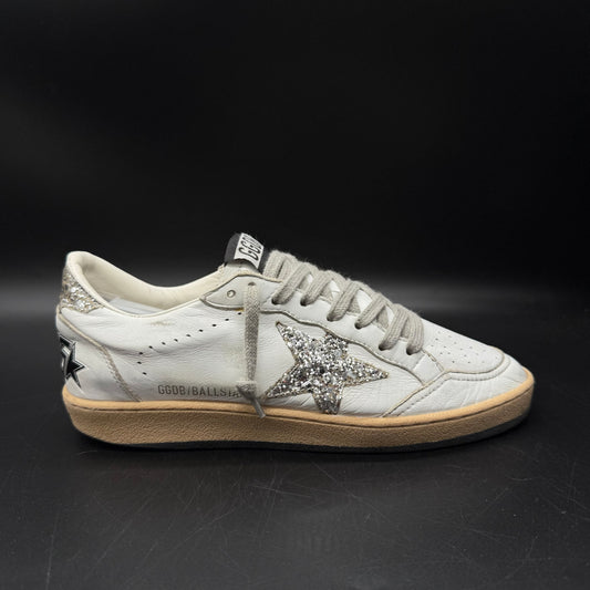 Golden Goose Ballstar - Blanc Argenté