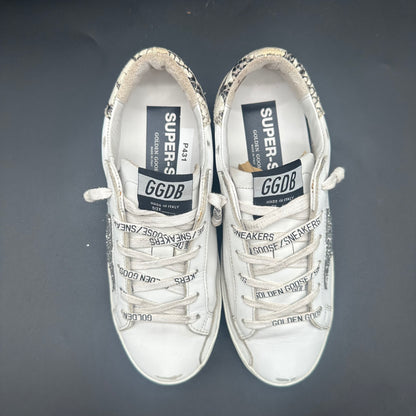 Golden Goose Superstar - Blanc Paillettes Serpent P431