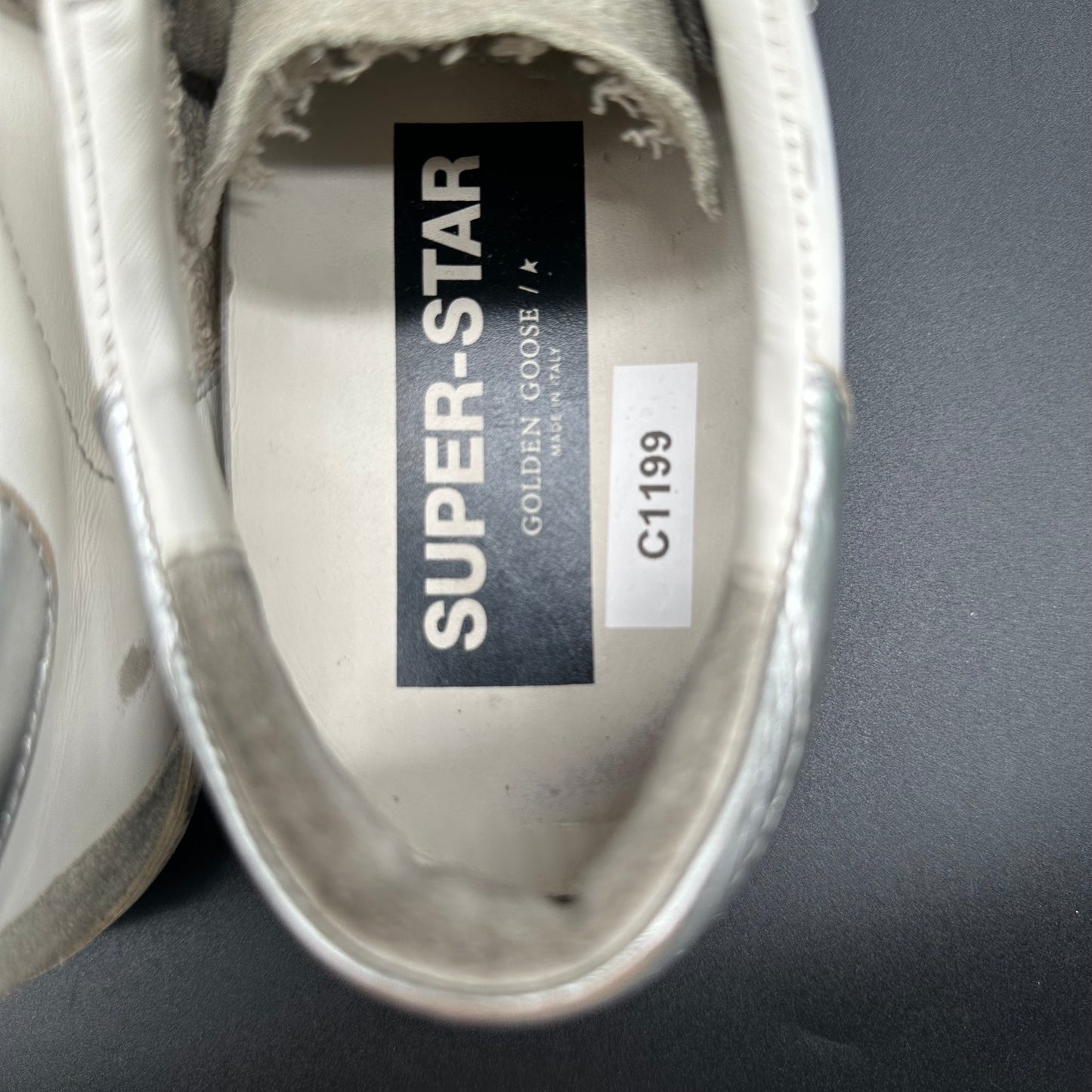 Golden Goose Superstar - Blanc Bleu Argent C1199