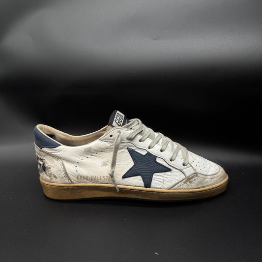 Golden Goose BallStar - Blanc/ Bleu ▫️