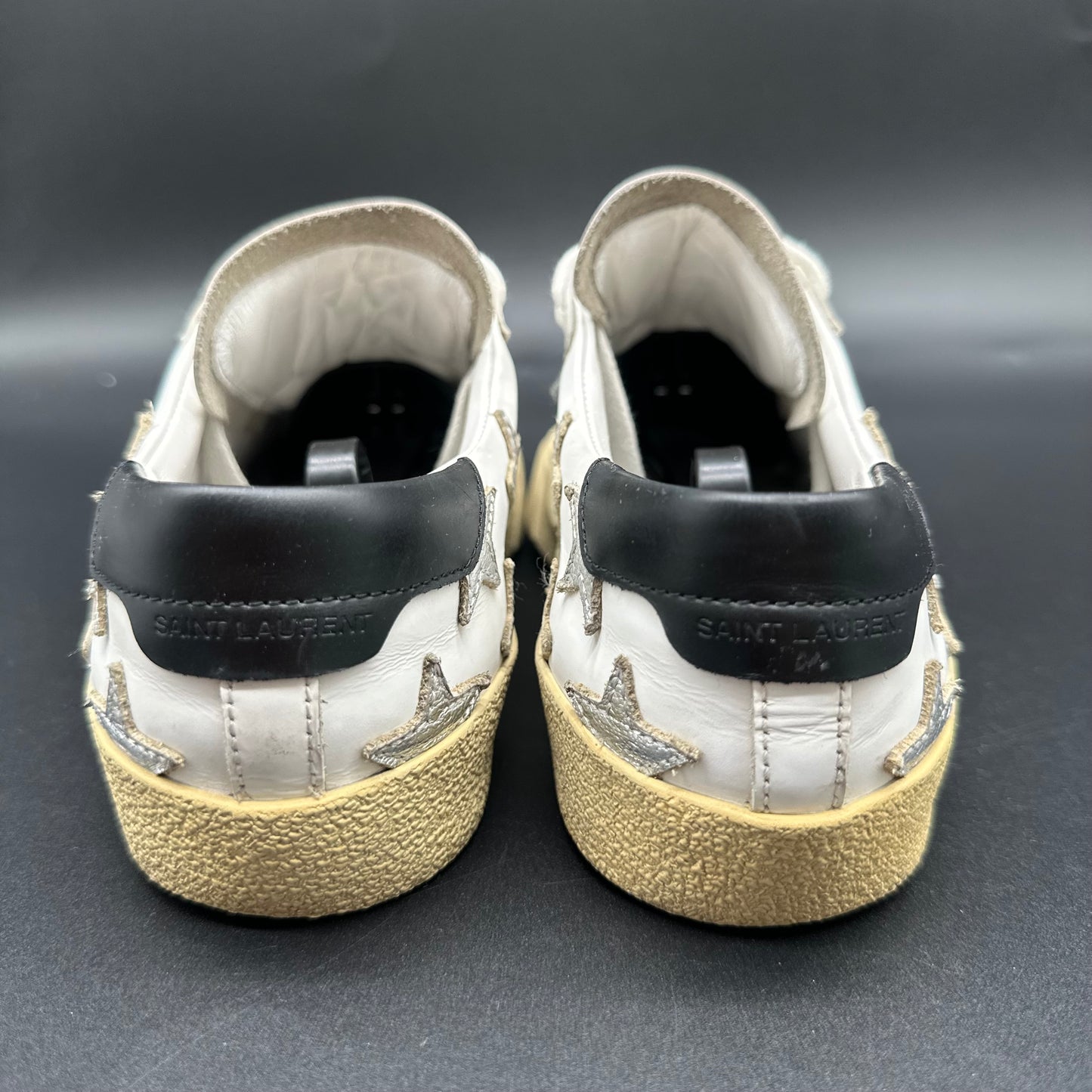 Saint Laurent Court - Blanc Noir Argent C1206