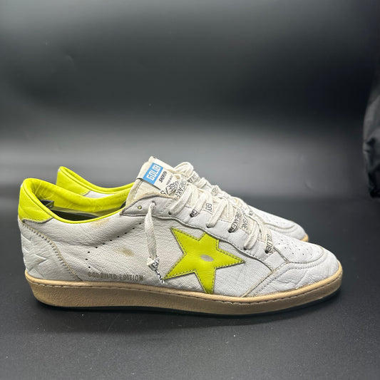 Golden Goose BallStar - Blanc/ Jaune ◾️