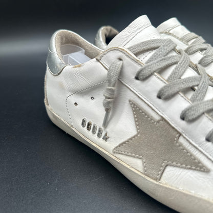 Golden Goose Superstar - Blanc Beige Argent C1255