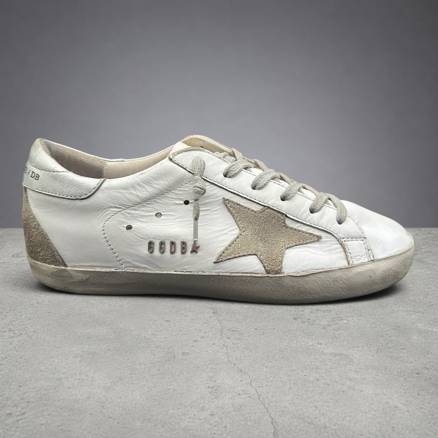 Golden Goose Superstar - Blanc Beige Argent C1232