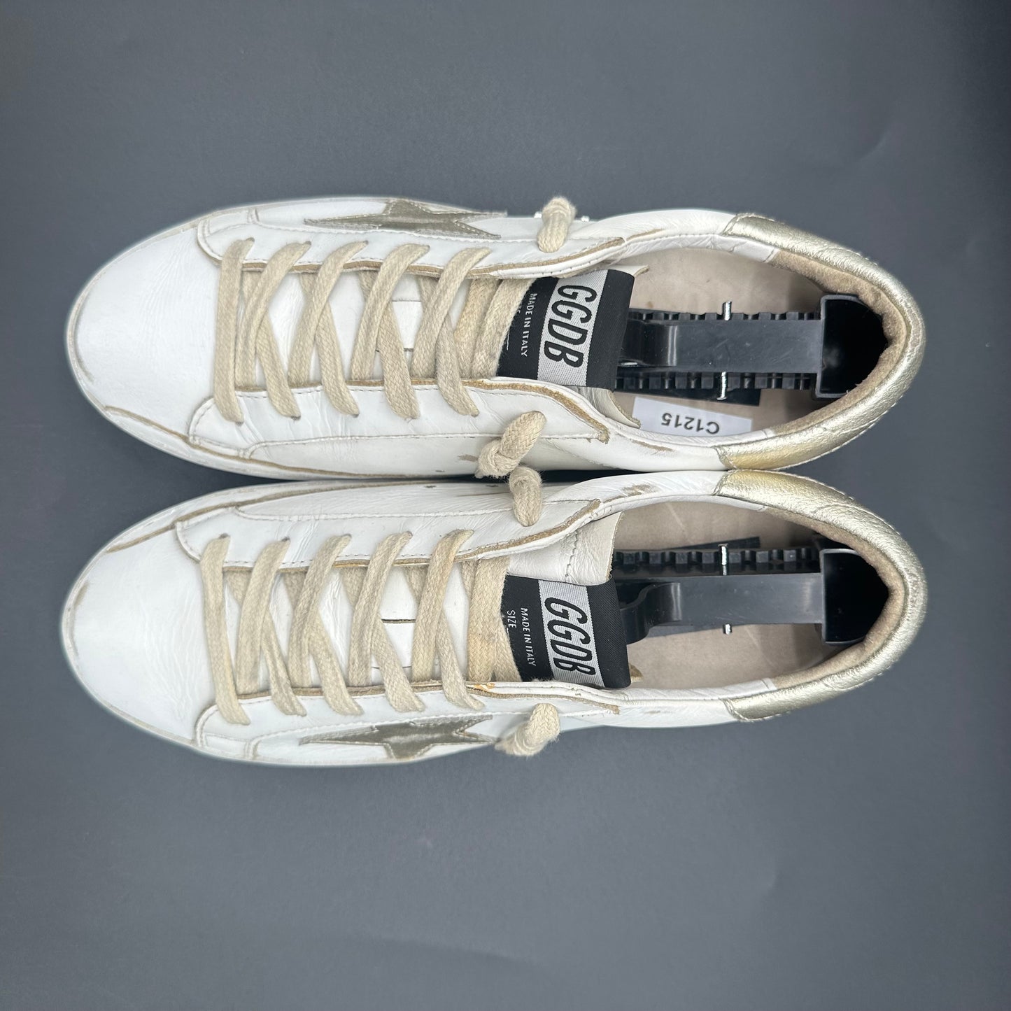 Golden Goose Superstar - Blanc Or C1215