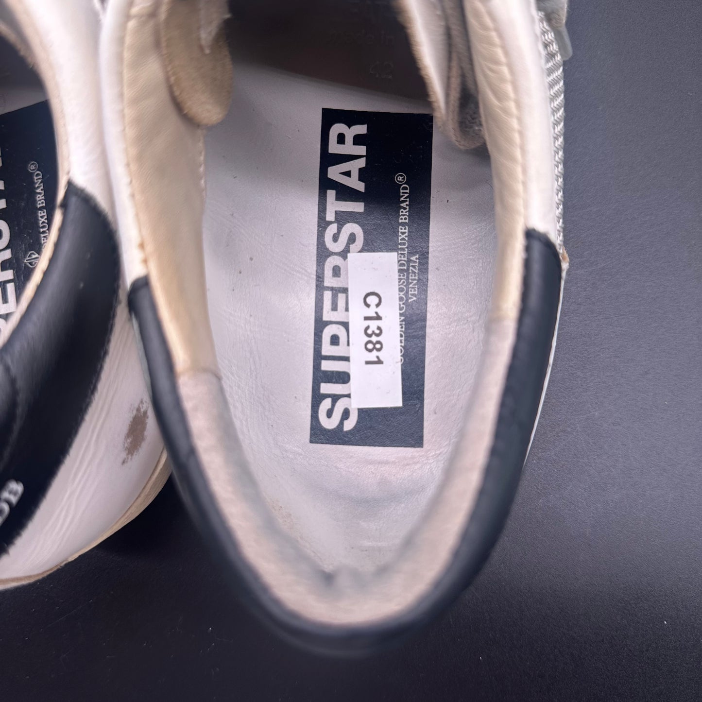 Golden Goose Superstar - Blanc Noir Beige C1381