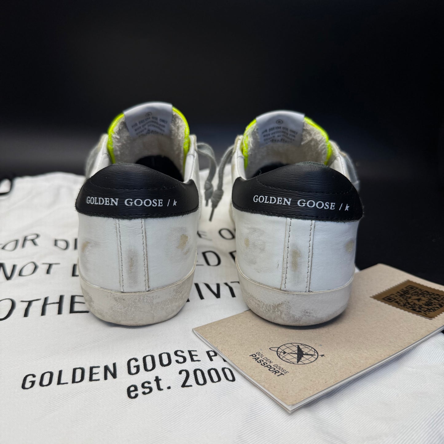 Golden Goose Superstar - Blanc/ FLUO/ Pailettes◼️