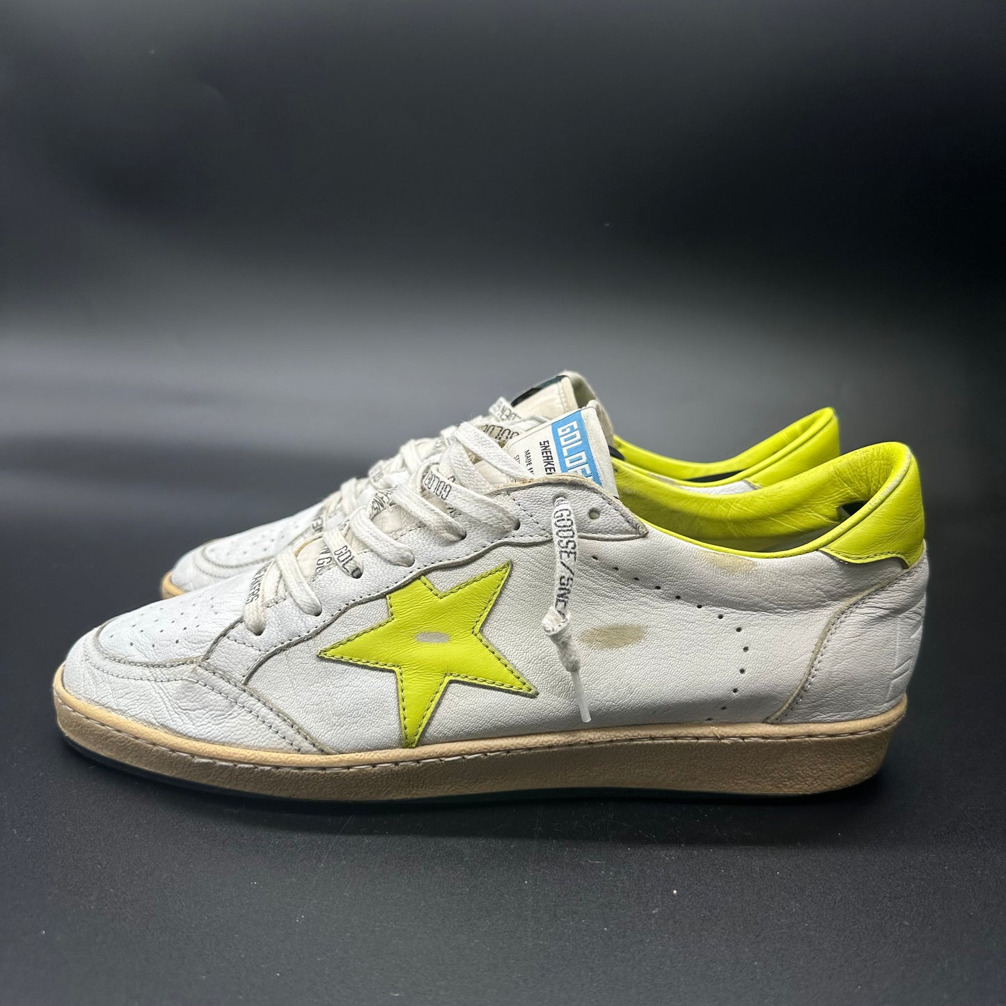 Golden Goose BallStar - Blanc/ Jaune ◾️